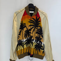 SAINT LAURENT PALM TREE SILK JACKET