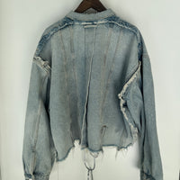 BALENCIAGA FALL 22 LOST TAPES DECONSTRUCTED DENIM JACKET