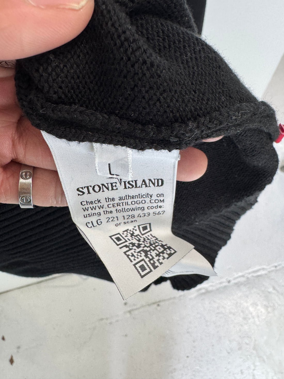 SUPREME X STONE ISLAND 3M SWEATER