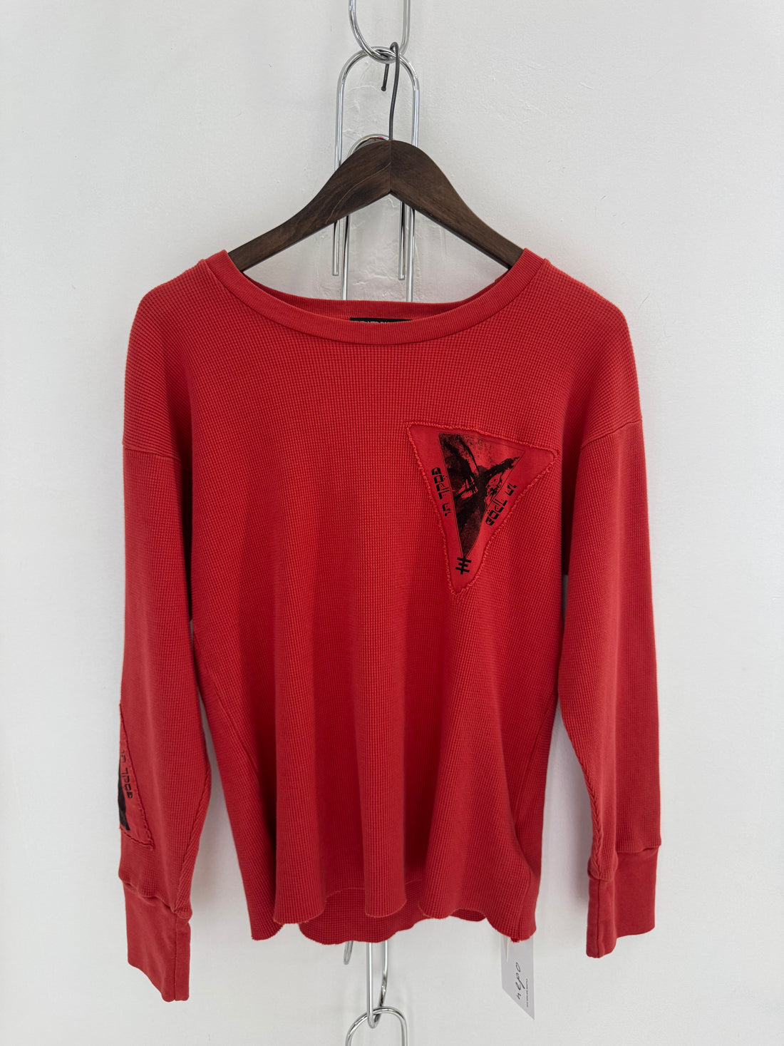 ENFANTS RICHES DEPRIMES ASSEMBLAGE PATCHWORK THERMAL LS SHIRT