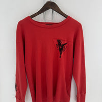 ENFANTS RICHES DEPRIMES ASSEMBLAGE PATCHWORK THERMAL LS SHIRT