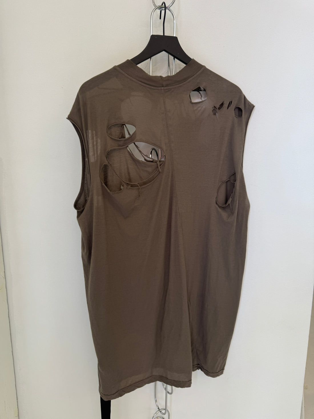RICK OWENS DRKSHDW GRAY HOLLYWOOD TARP TSHIRT