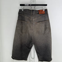 KAPITAL 14OZ BONE DENIM SHORTS