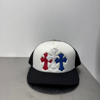 CHROME HEARTS USA TRIPLE CROSS TRUCKER HAT