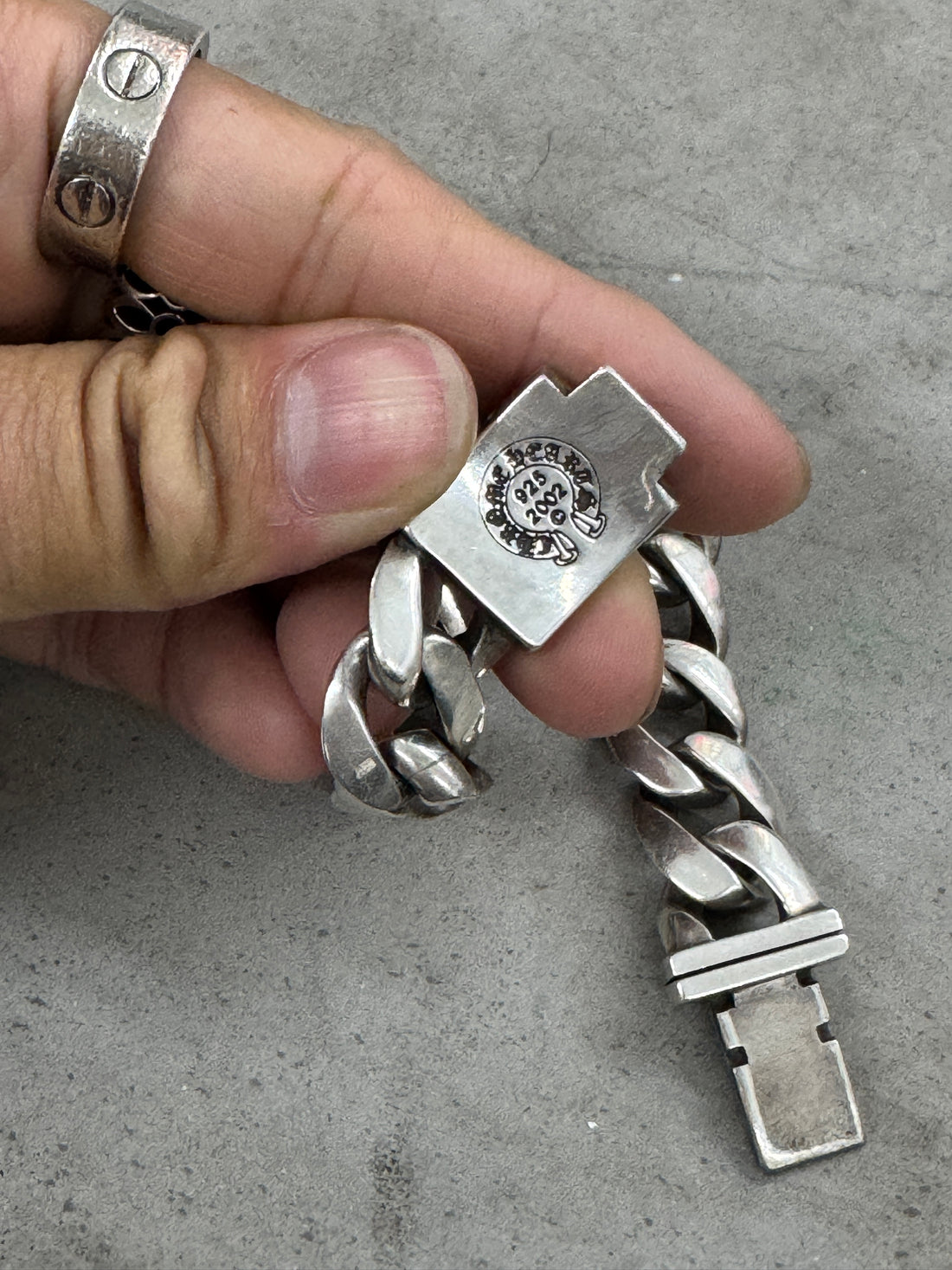 CHROME HEARTS PLUS CROSS ID BRACELET