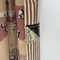 KAPITAL SMOOTH JERSEY CHOCOLATE CHIP CAMO BAGGY TRACK PANTS
