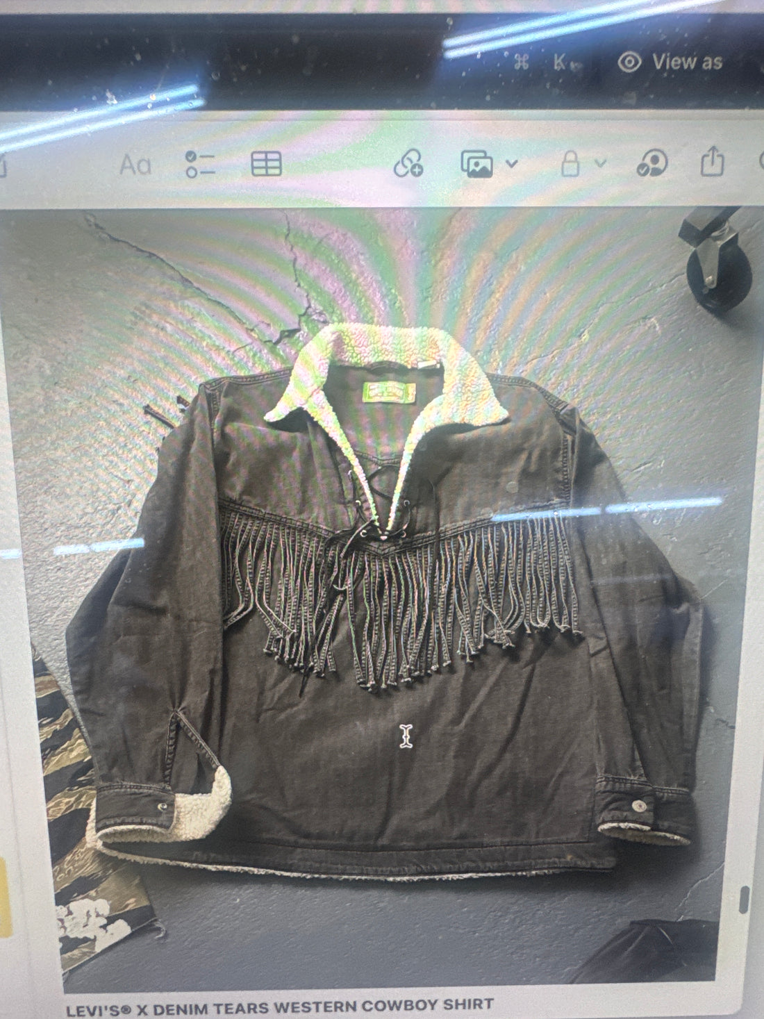 LEVIS X DENIM TEARS WESTERN COWBOY SHIRT