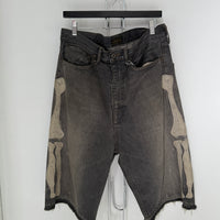 KAPITAL 14OZ BONE DENIM SHORTS