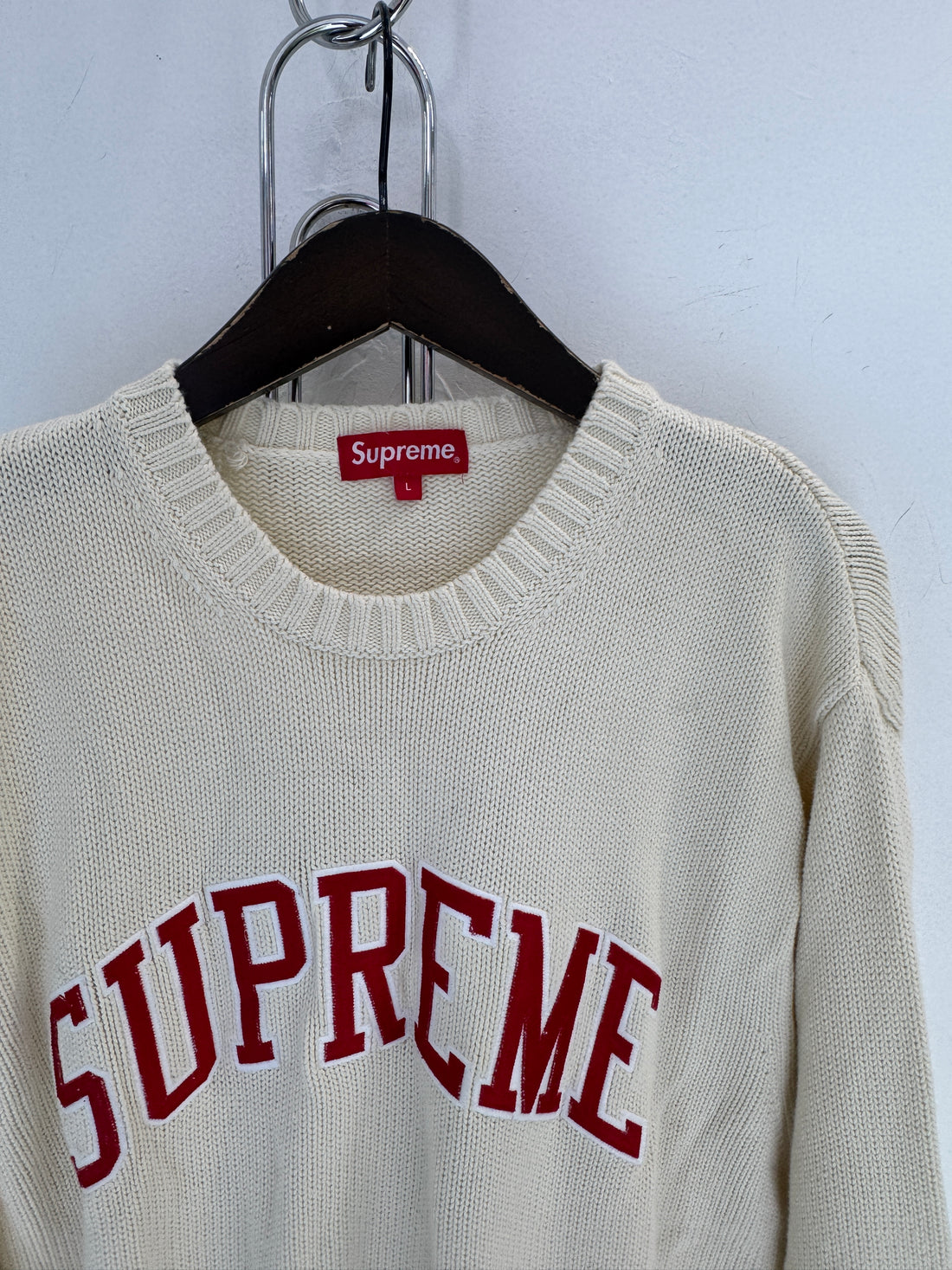 SUPREME KNIT ARC LOGO SWEATER