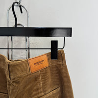 WOMENS BURBERRY CORDUROY TAN PANTS