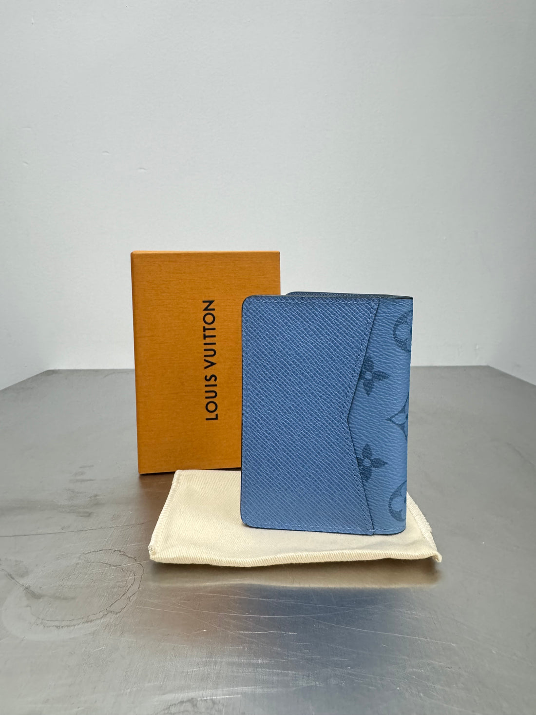 LOUIS VUITTON VIRGIL ABLOH TAIGARAMA POCKET ORGANIZER - DENIM BLUE