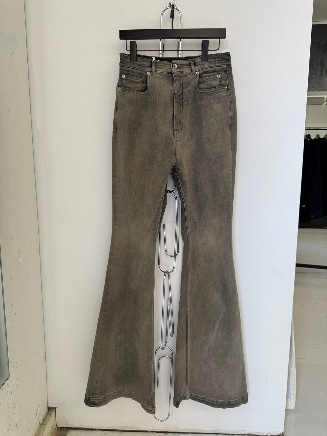 RICK OWENS DRKSHDW BOLAN BOOTCUT PANT MINERAL PEARL