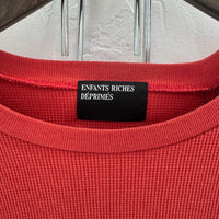 ENFANTS RICHES DEPRIMES ASSEMBLAGE PATCHWORK THERMAL LS SHIRT