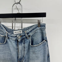 WOMENS BALENCIAGA HIGH WAISTED DENIM PANTS