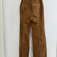 WOMENS BURBERRY CORDUROY TAN PANTS