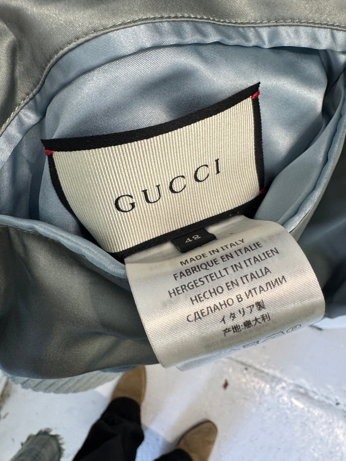 GUCCI BLOOM REVERSIBLE SILK JACKET