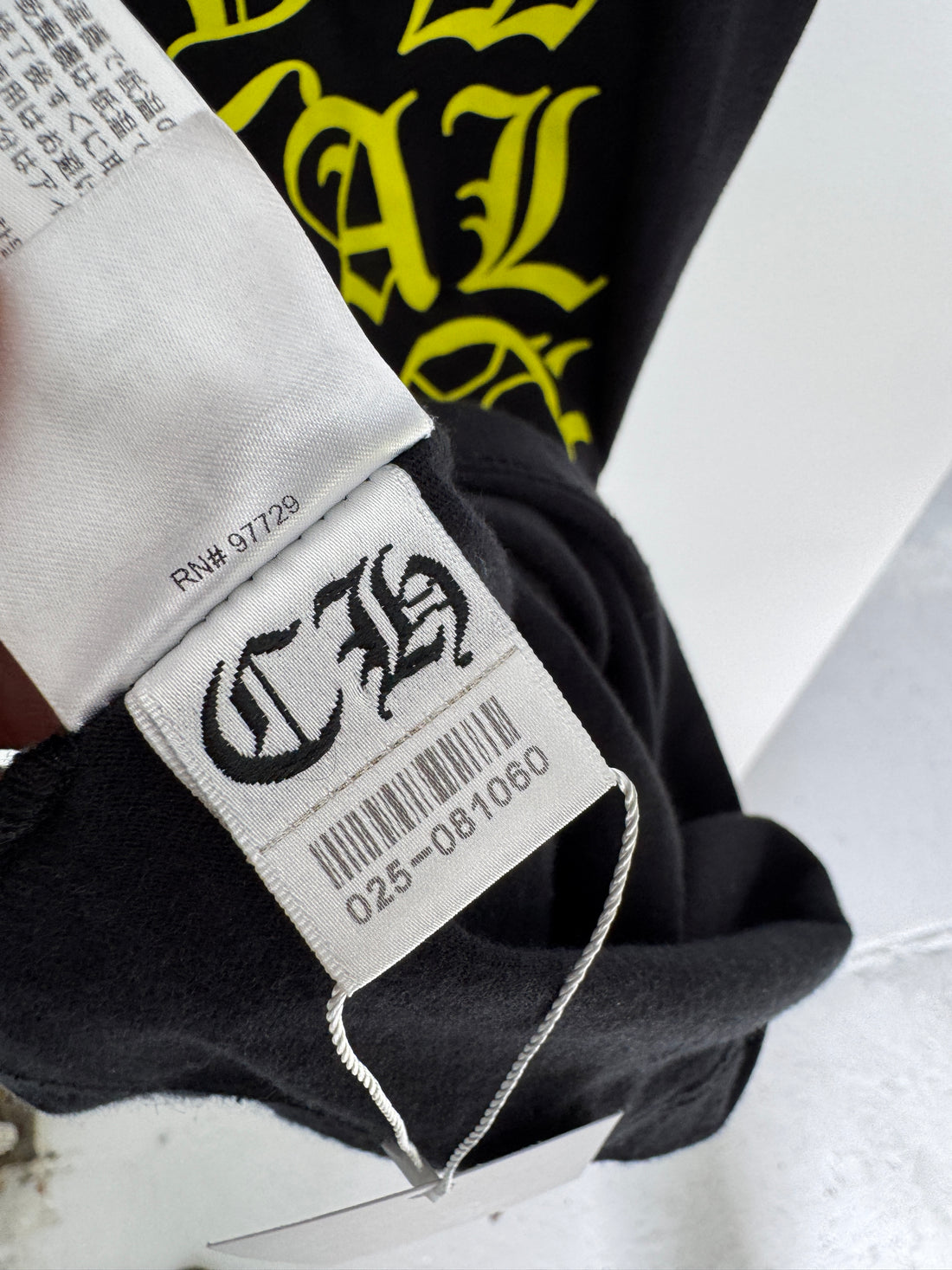 CHROME HEARTS NEON HOLLYWOOD TEE