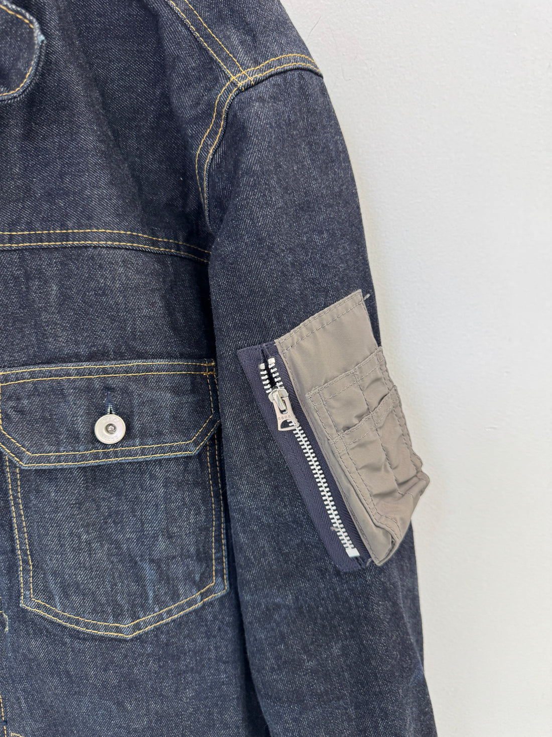 SACAI BOMBER DENIM JACKET