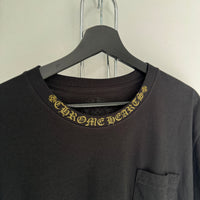 CHROME HEARTS GOLD NECK LOGO TEE