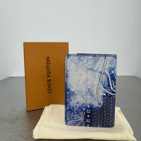LOUIS VUITTON VIRGIL ABLOH BLUE MONOGRAM BANDANA POCKET ORGANIZER