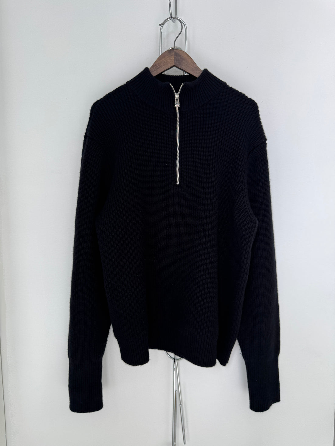 CHROME HEARTS LEATHER CEMETERY PATCH QUARTER ZIP