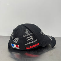 BALENCIAGA MULTI LOGO TEAM HAT BLACK