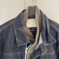 SACAI BOMBER DENIM JACKET