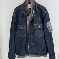 SACAI BOMBER DENIM JACKET