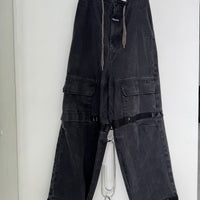 KAPITAL NOUVELLE SHUTTLE PANTS 14OZ DENIM