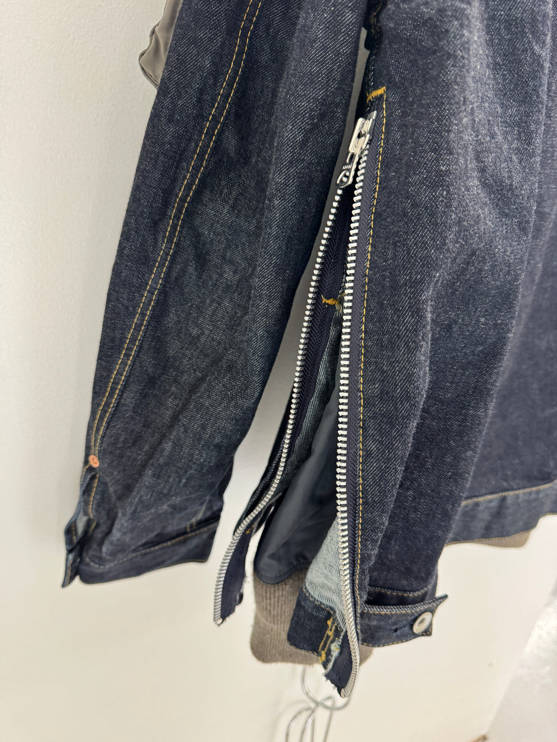 SACAI BOMBER DENIM JACKET