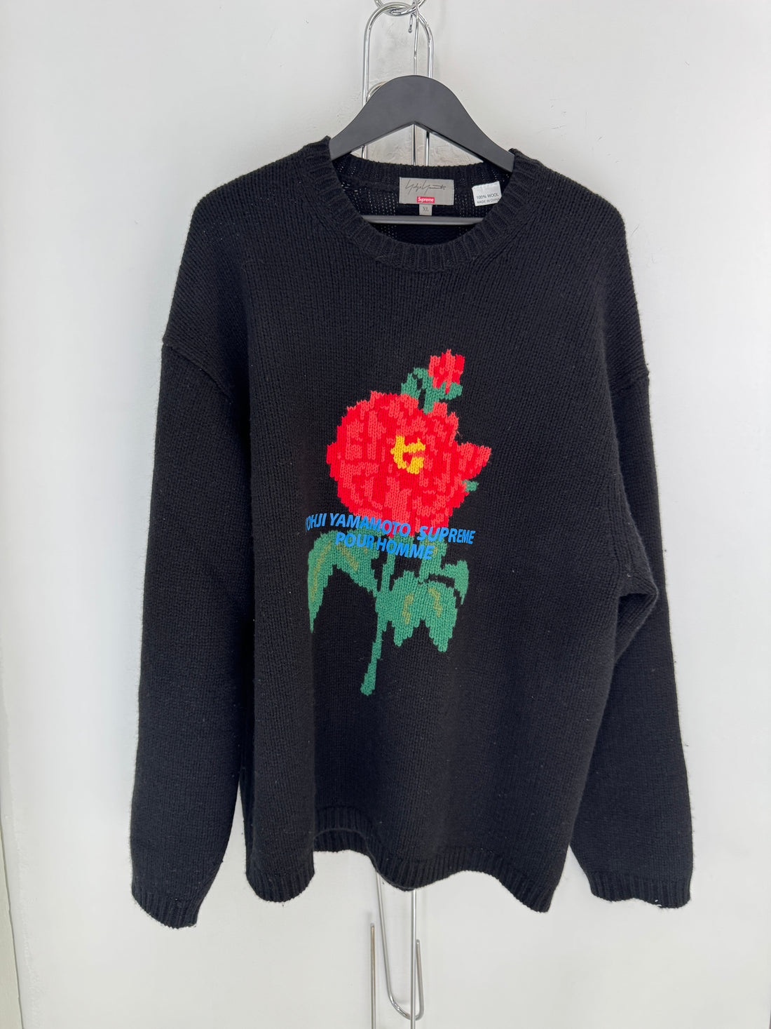 SUPREME X YOHJI FLOWER SWEATER