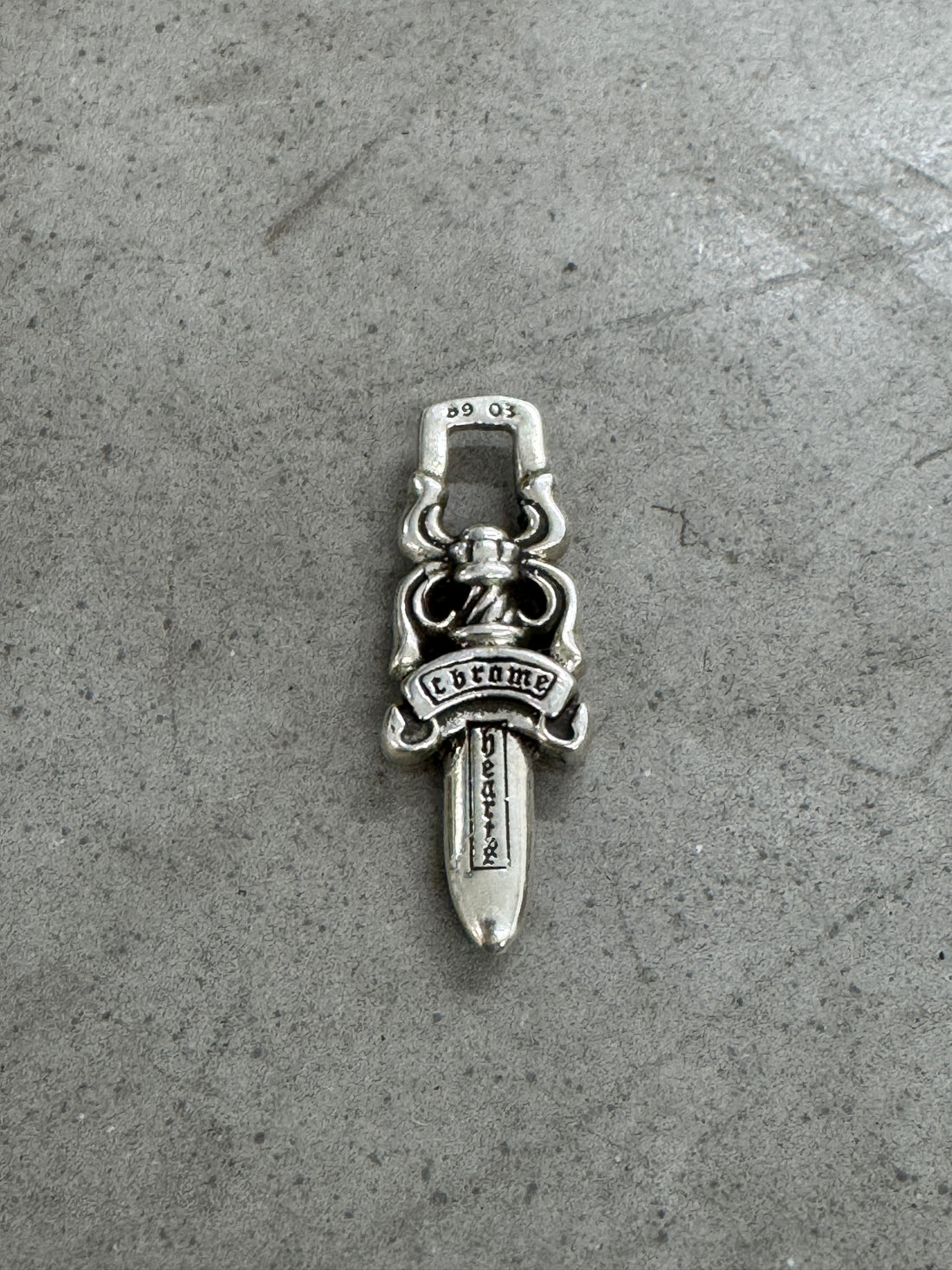 CHROME HEARTS ZIPPER DAGGER PENDANT