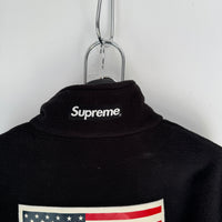 SUPREME X TNF USA FLAG FLEECE JACKET