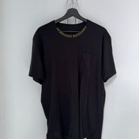CHROME HEARTS GOLD NECK LOGO TEE
