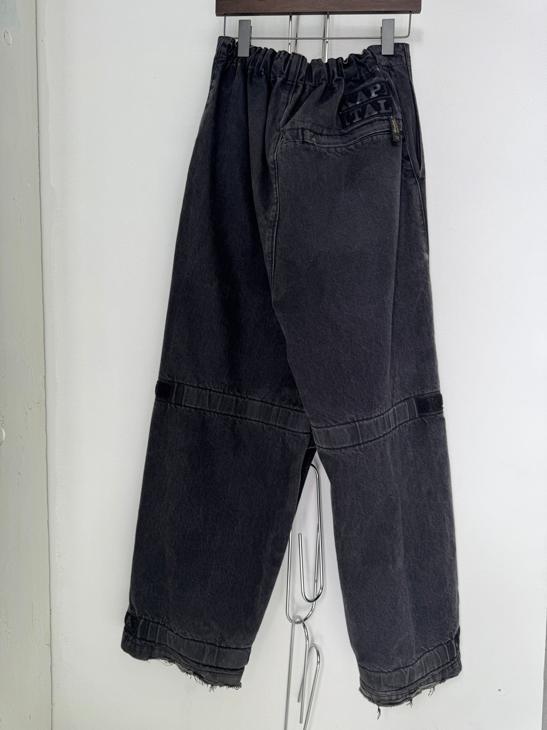 KAPITAL NOUVELLE SHUTTLE PANTS 14OZ DENIM