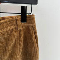 WOMENS BURBERRY CORDUROY TAN PANTS