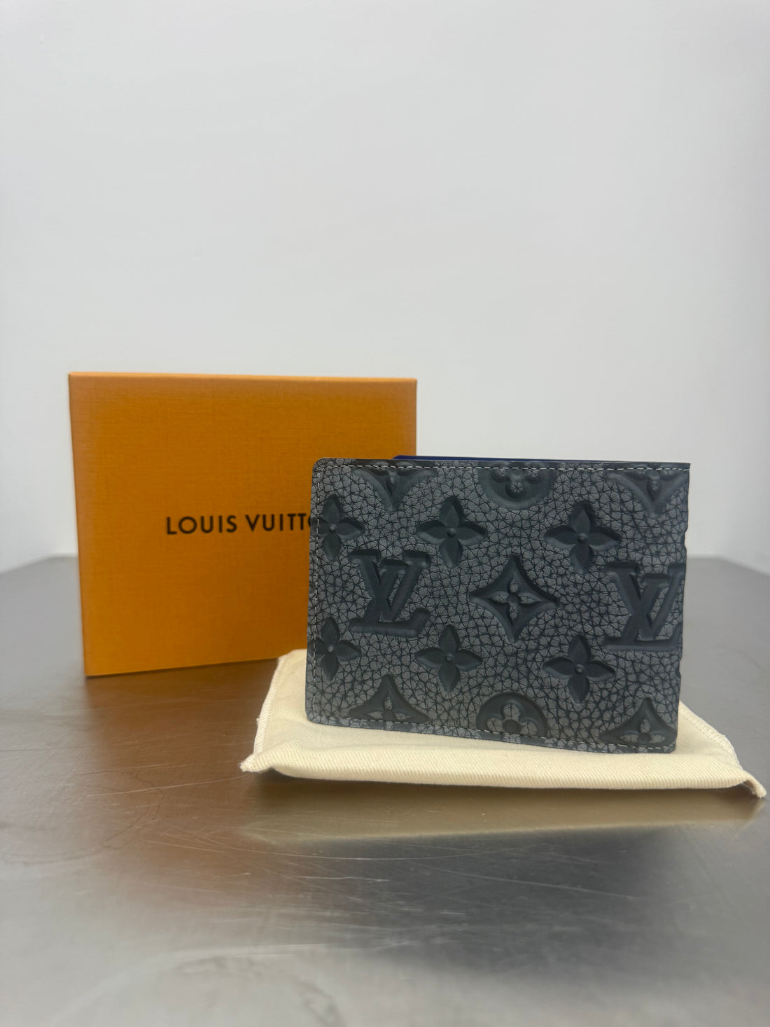 LOUIS VUITTON VIRGIL ABLOH MULTIPLE WALLET - GREY TAURILLON CLIMBING MONOGRAM