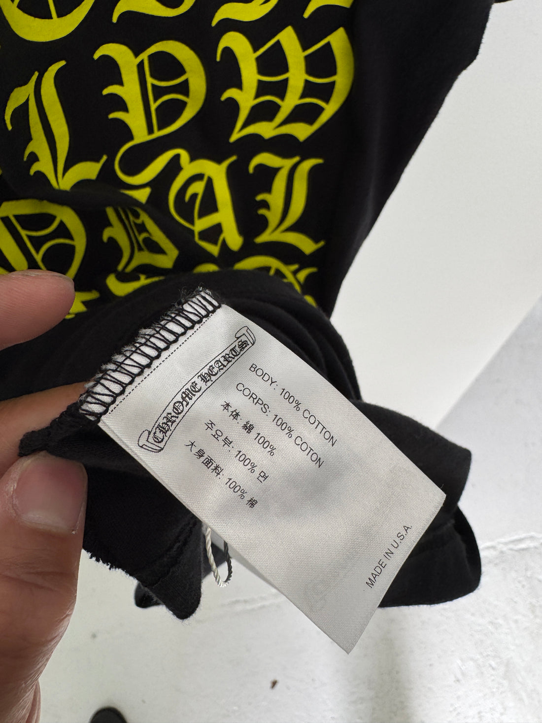 CHROME HEARTS NEON HOLLYWOOD TEE