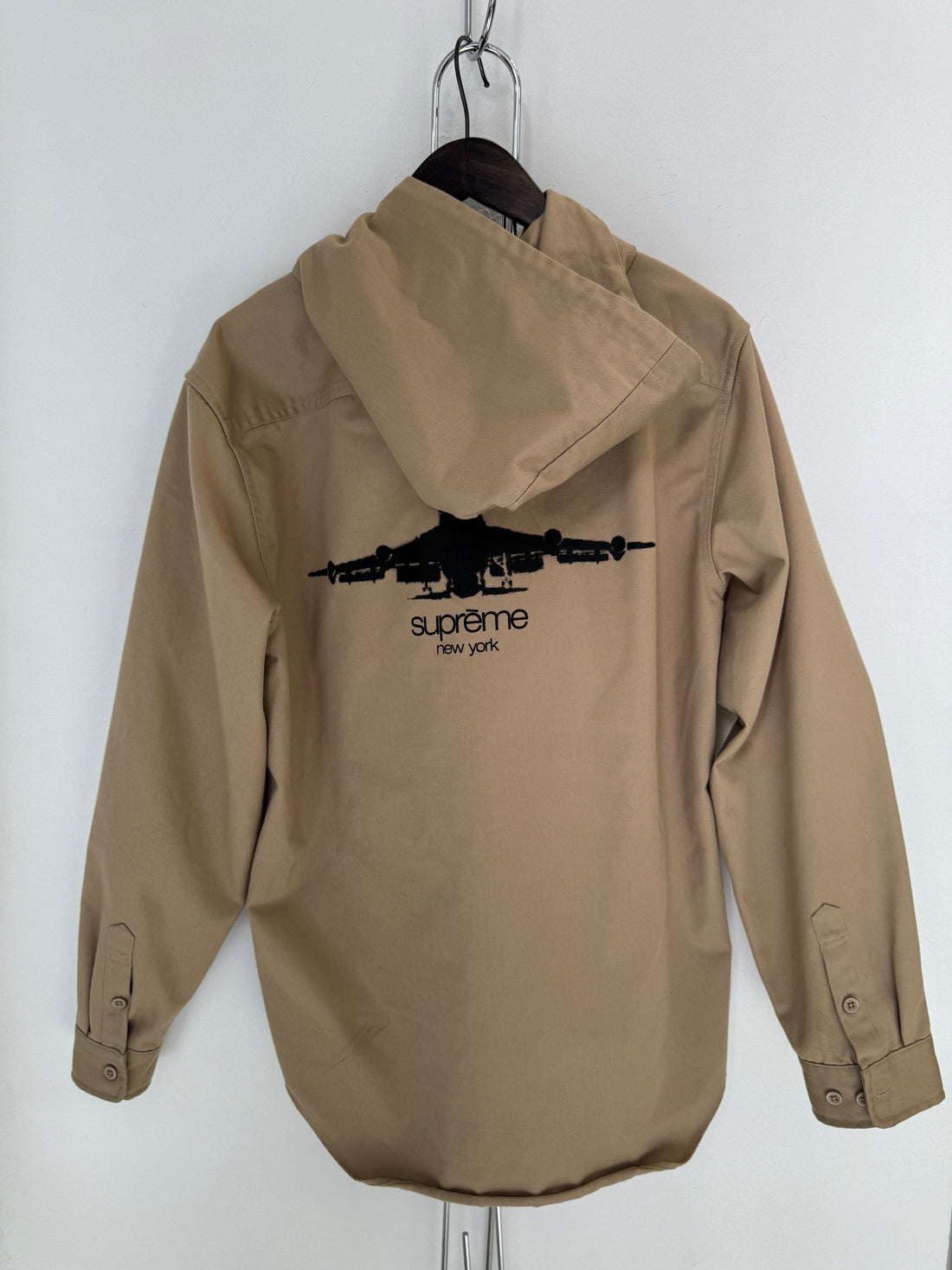 SUPREME PLANE HOODED BUTTON UP