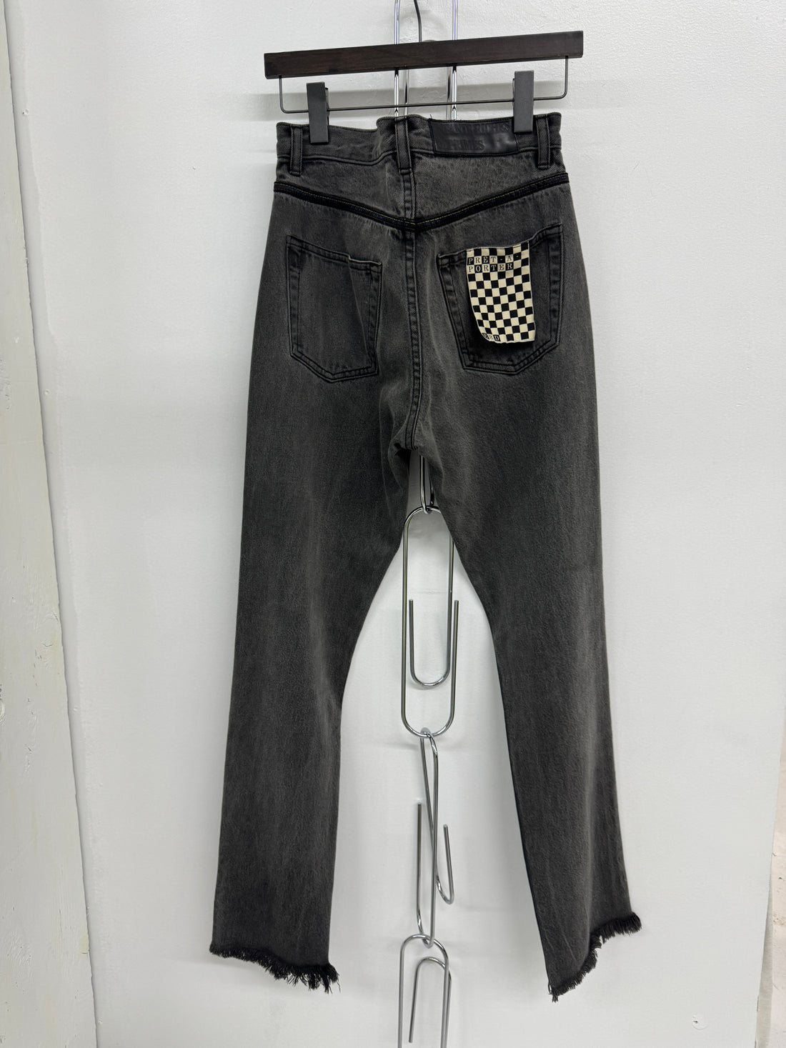 ENFANTS RICHES DEPRIME CHESS BOARD DENIM PANTS